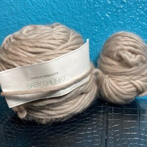 1 1/2 Skein Twinkle Handknits Baby Chunky Yarn 100% Virgin Wool Color 85 Barley
